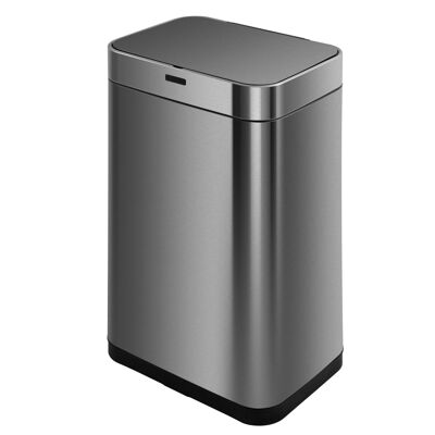 Design automatic kitchen bin 60L UPPER in stainless steel with strapping