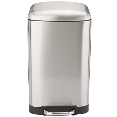 GREENWICH Design 30L kitchen pedal bin in stainless steel with domed lid bucket