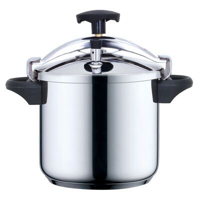 Stirrup pressure cooker Ø24cm 10L CLASSIC in stainless steel with cooking basket