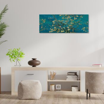 Tableau moderne Impression sur toile thème naturel CANVAS WORLD 52x122 cm BRANCHES D'AMANDIER 2