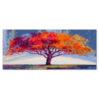 Quadro moderno Stampa su Tela CANVAS WORLD 52x122 cm BLUE OAK