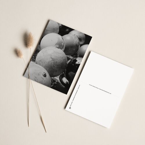 Foto card A5 earth globes