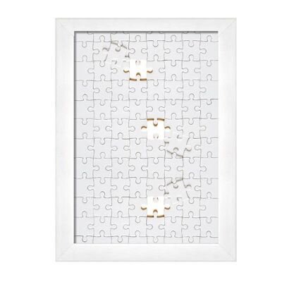 Cornice per Puzzle da Parete in legno RAINBOW WHITE