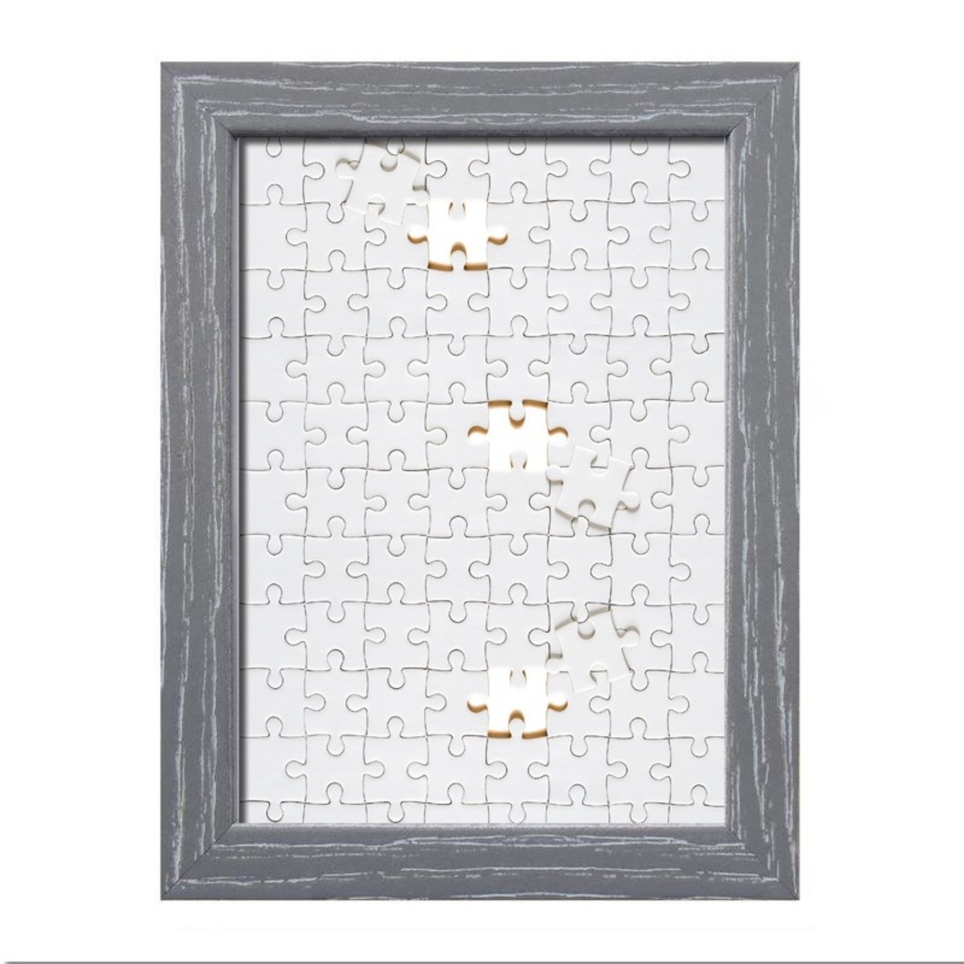 Buy wholesale SHABBY CHIC GRAY Wooden Wall Puzzle Frame
