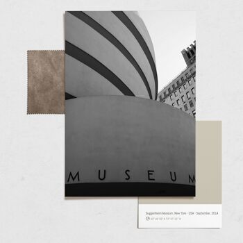 Carte photo A5 Musée Guggenheim à New York City 4