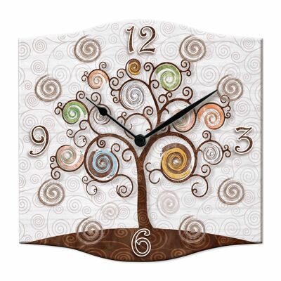 Orologio da parete decorativo Sagomato NEW 38x38 cm Tree White