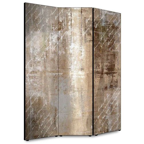 Buy wholesale Room divider for interiors, Partition 135.6 x H 176 x D 3.1  cm MEMORY screen 3 wooden doors with double-sided printed canvas Single  subject