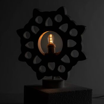 Lampe de table en bois SALENTO ROSONE 21x21 cm LUMINARIA Mobilier des Pouilles 7