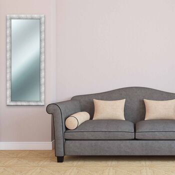 Miroir mural MIRROR PRINCE 64x154 cm Blanc et Argent 5