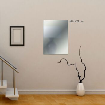 Miroir mural bord poli 50x50 cm 50x50 cm 9