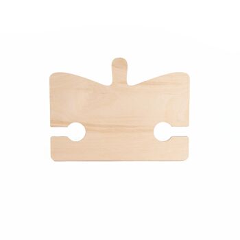 Plateau avec poignée PARTY SPRITZ HOLDER 25x18,5 cm Porte gobelet Planche à découper pour Apéritif en bois de bouleau 5