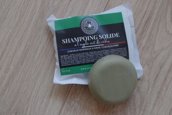 Shampoing solide "VERT" : cheveux normaux à gras 2