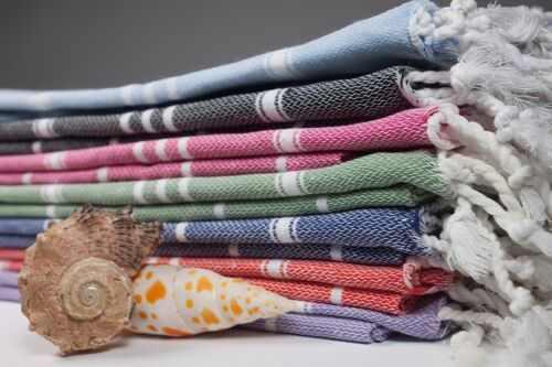 Handtücher Set of 20 "small classic Towels" | als farbenfrohes Handtuch, Kopftuch nach dem Duschen, fürs Dampfbad, Hamam & auf Reisen