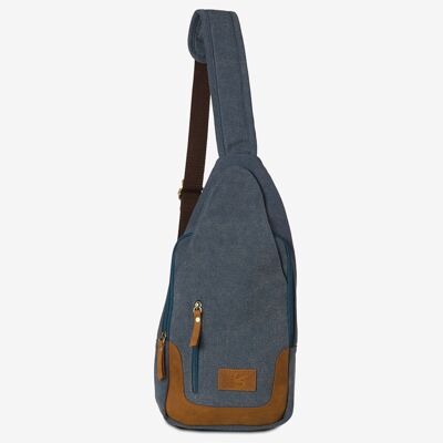 Crossbody backpack Puck, denim blue