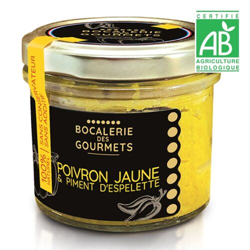 Tartinable de légume Poivron jaune & Piment d’Espelette - Bio