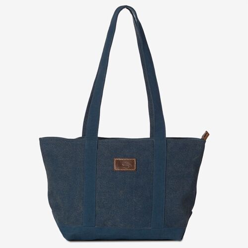 Schultertasche Berta, jeansblau