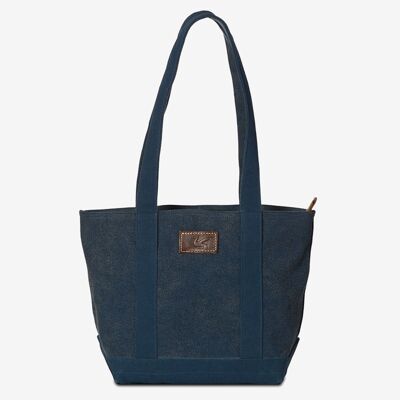 Sac bandoulière Little Berta, bleu jean