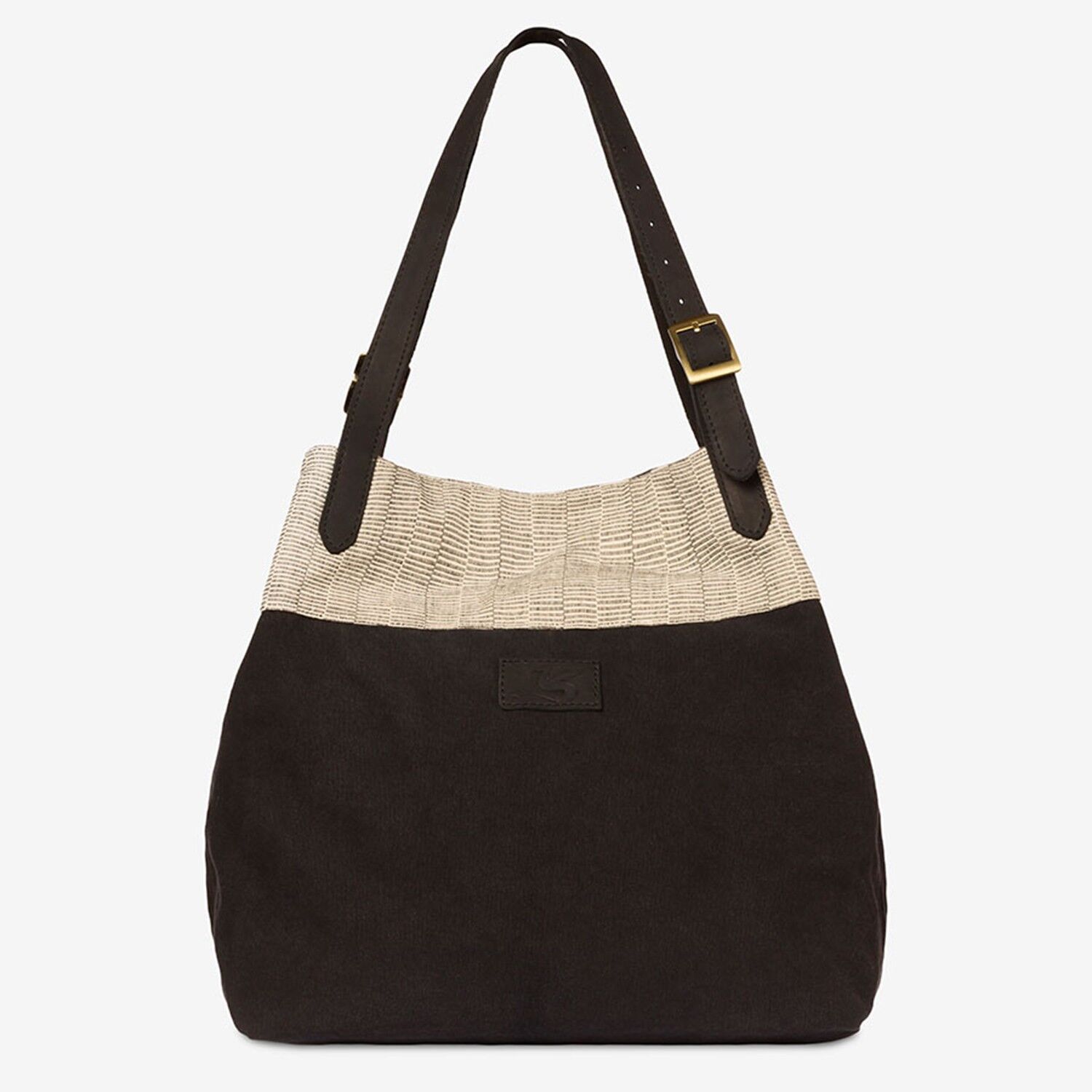 Shopper Cora, antracite / crema