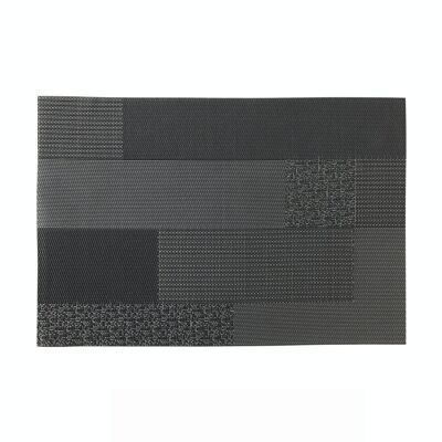 REVERSO Mantel individual bloques negros 45x30cm