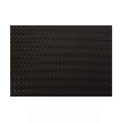 REVERSO Black braid placemat 45x30cm