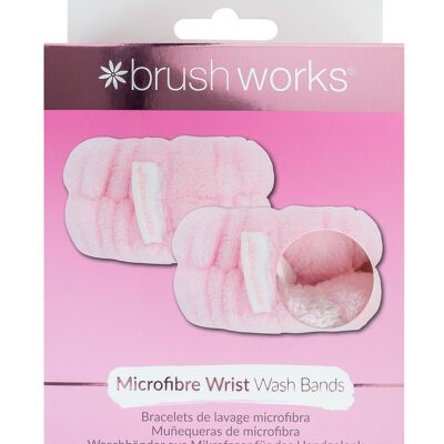 Brushworks Handgelenk-Waschbänder aus Mikrofaser – 2er-Pack