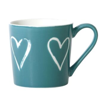 BIG MUG boîte de 6 mugs bleus 35cl 1