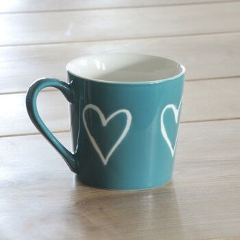 BIG MUG boîte de 6 mugs bleus 35cl 2