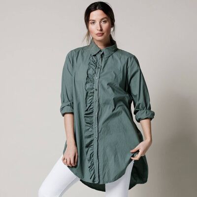 Chemise en coton Girlfriend - Armée