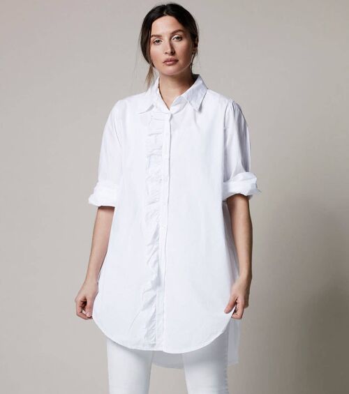 Girlfriend Cotton Shirt - White