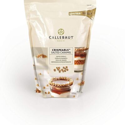 Callebaut Crispearls Caramel Milchschokolade, Karamell und geröstete Kekse in einer kleinen Perle 800 g