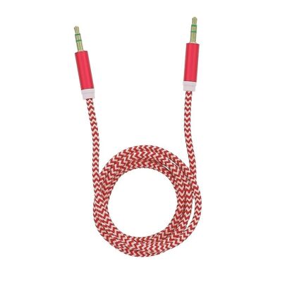 Tellur Basic audio cable aux 3.5mm jack, 1m, red