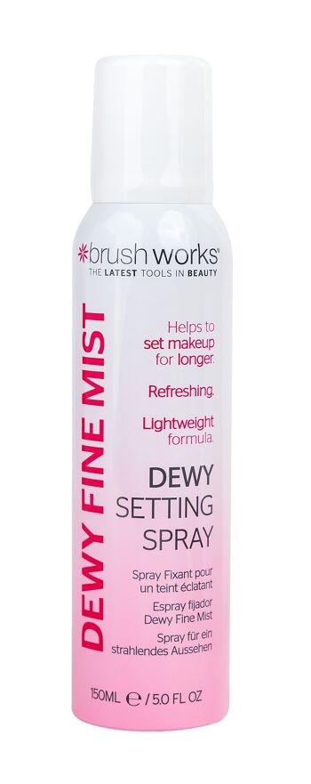 Brushworks Dewy Brume Fine Spray Fixateur 150ml 1