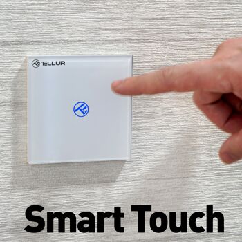Switch Tellur Smart WiFi, SS1N, avec/sans Neutre, 1 port, 1800W, 10A 5