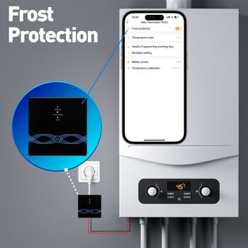 Thermostat d'ambiance Tellur Smart WiFi, TSH02, noir 9