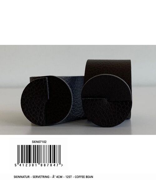 Skinnatur Napkin ring | Recycled leather | 4cm diameter