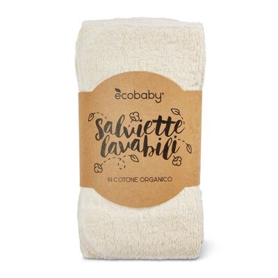ECOBABY WASHABLE WIPES IN ORGANIC COTTON SPONGE