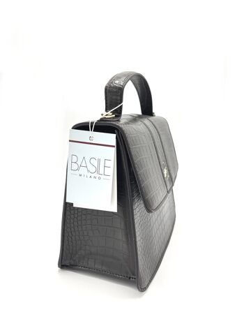 Marque Basile, sac à main en cuir écologique, pour femme, art. BA11915.392 3