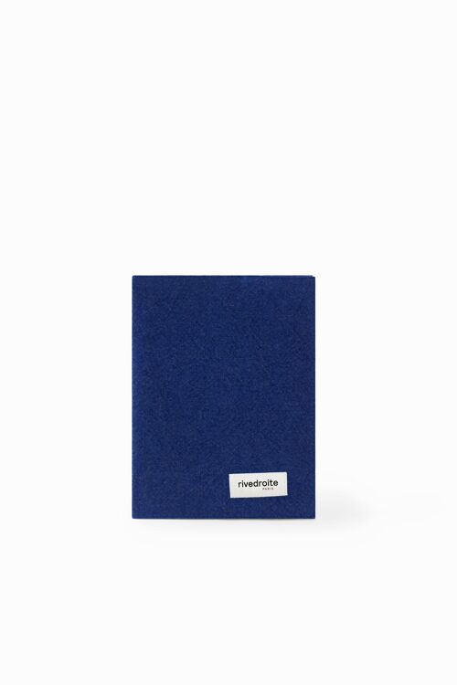 Gabin le protège carnet de santé - Coton recyclé Bleu Nuit