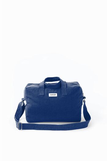 Sauval le city bag - Coton recyclé Bleu Nuit 1