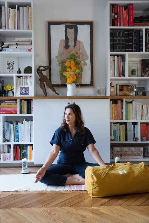 Le sac de yoga en collaboration avec Lili Barbery - Coton recyclé jaune ambré