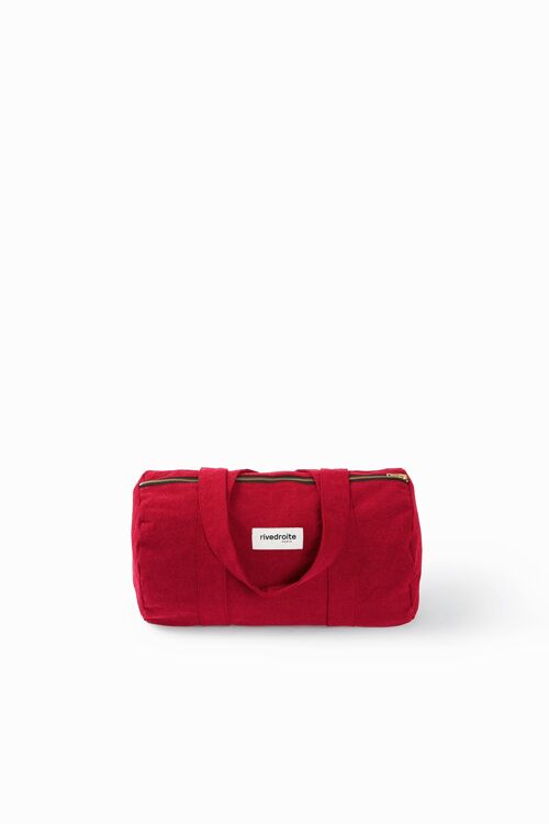 Ballu le petit sac polochon - Coton recyclé rouge vibrant