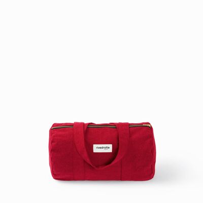 Ballu le petit sac polochon - Coton recyclé rouge vibrant
