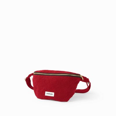 Custine le sac banane - Coton recyclé rouge vibrant