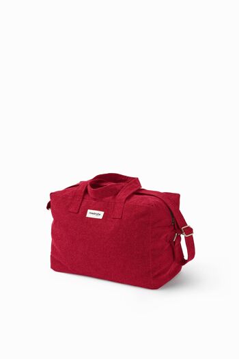 Sauval le city bag - Coton recyclé Rouge Vibrant 2