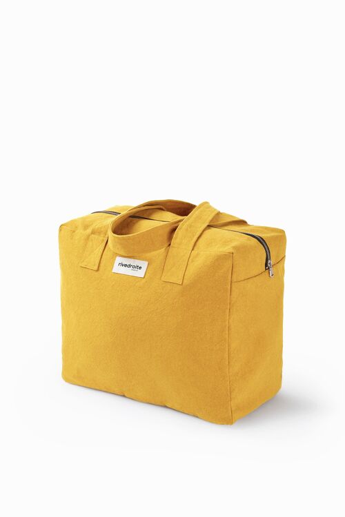 Célestins le sac 24 heures - Coton recyclé Moutarde