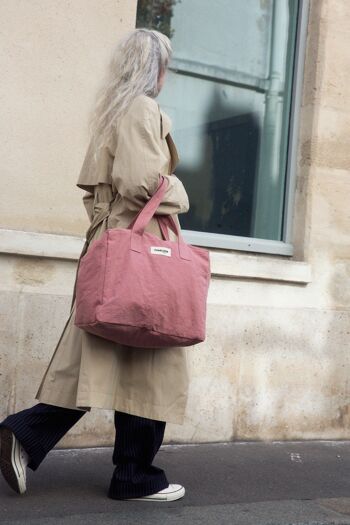 Célestins le sac 24 heures - Coton recyclé Bois de Rose 2