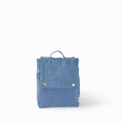 Minimes le sac à dos des tout-petits - Denim clair upcyclé