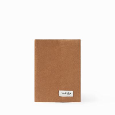 Gabin le protège carnet de santé - Coton recyclé camel