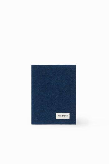 Gabin le protège carnet de santé - Denim brut upcyclé