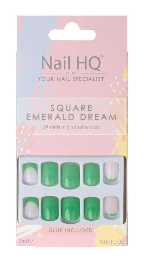 Nail HQ Square Emerald Dream Nails